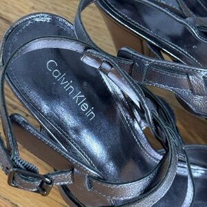 Calvin Klein Women's Black Strappy Heels